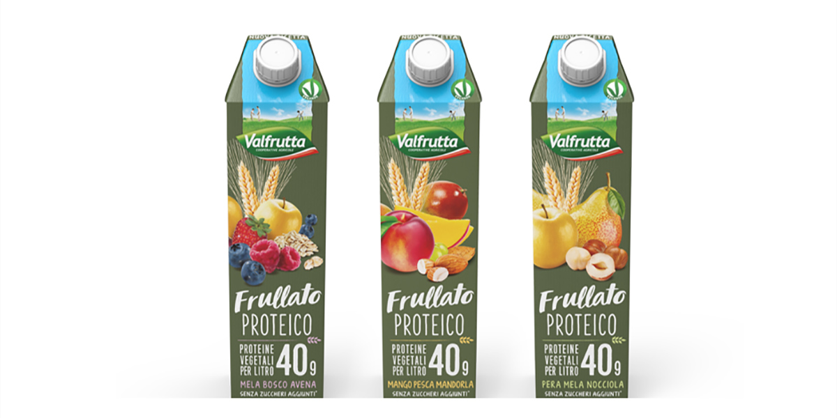 Valfrutta, il frullato proteico raddoppia la dose